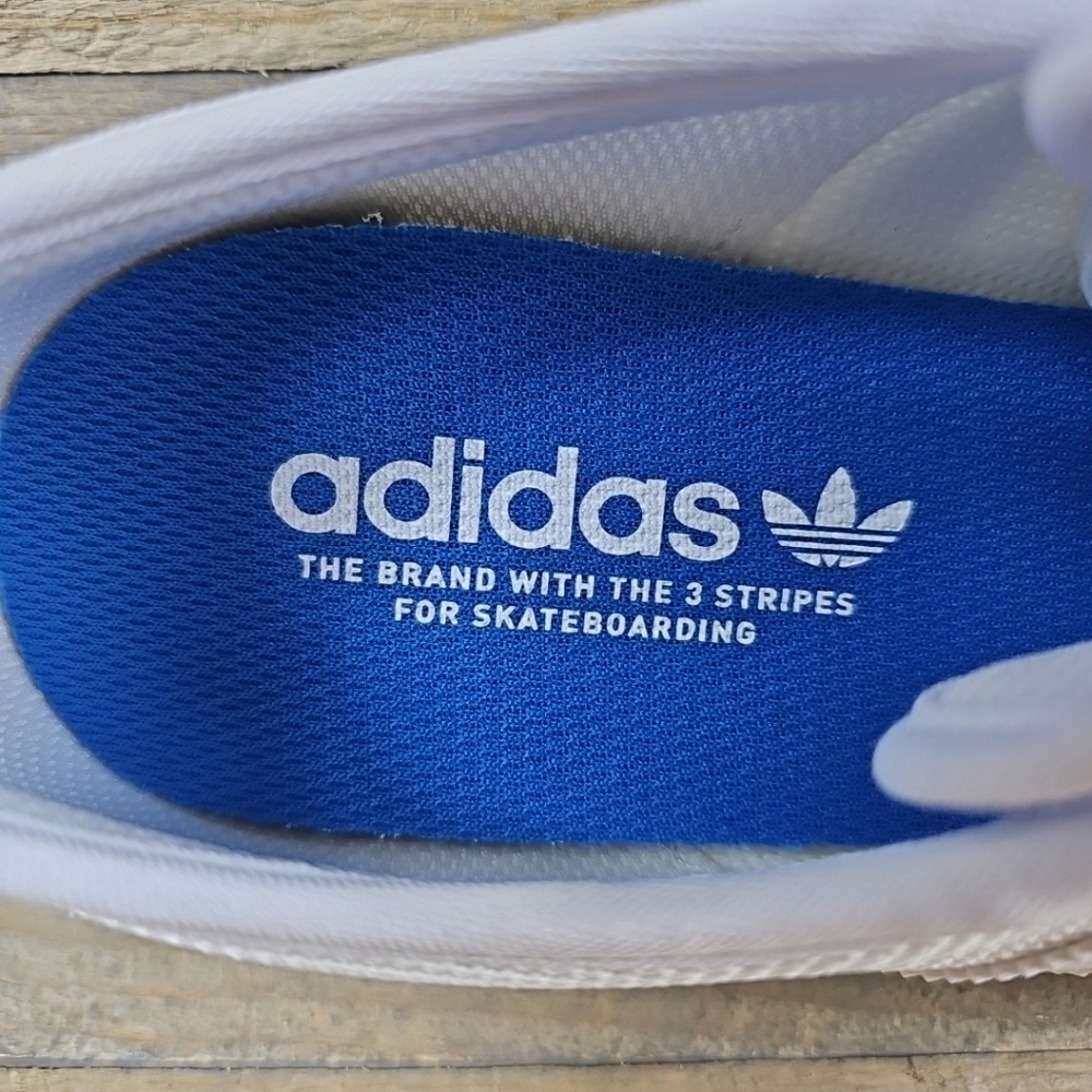 adidas Adi Ease Men's Casual Skateboarding Shoes Suede/Mesh White - Picture 10 of 12